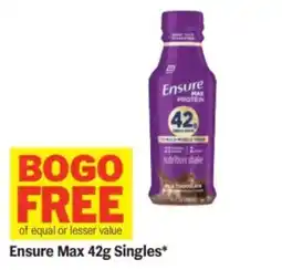 Meijer Ensure Max 42g Singles offer
