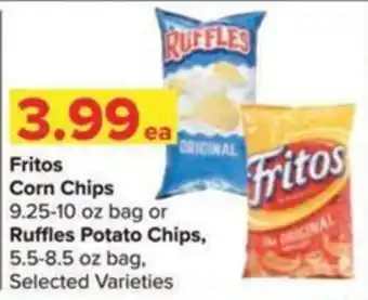 Fritos Corn Chips, Ruffles Potato Chips