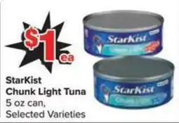 Shop 'n Save Starkist chunk light tuna offer