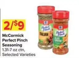 Shop 'n Save McCormick Perfect Pinch Seasoning offer