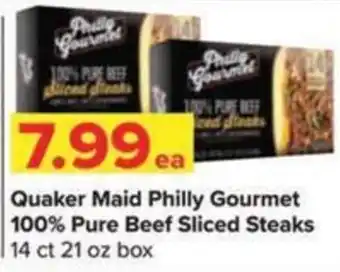 Quaker Maid Philly Gourmet 100% Pure Beef Sliced Steaks
