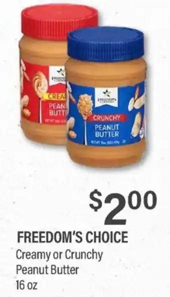 Freedom's Choice Peanut Butter