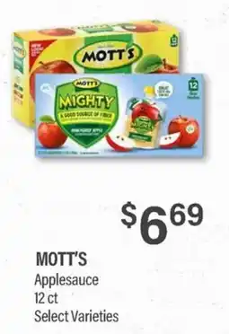 Commissary Mott's Applesauce offer