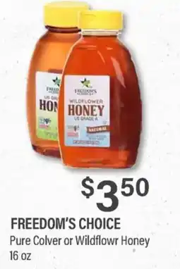 Commissary Freedom's Choice Pure Colver or Wildflower Honey offer