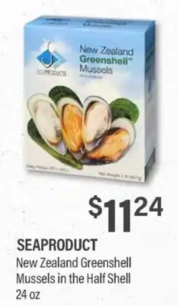 Commissary Seaproduct New Zealand Greenshell Mussels in the Half Shell offer