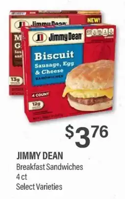 Commissary Jimmy Dean Breakfast Sandwiches offer