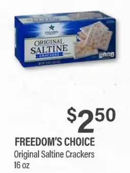 Commissary Freedom's Choice Original Saltine Crackers offer