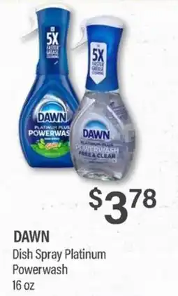 Commissary Dawn dish spray platinum powerwash offer