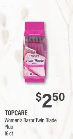 Commissary Topcare women's razor twin blade plus offer
