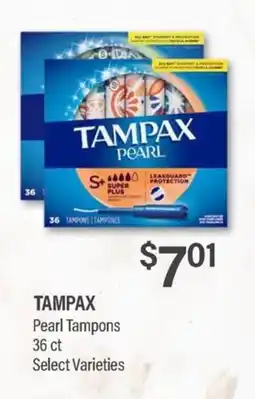 Commissary Tampax Pearl Tampons offer