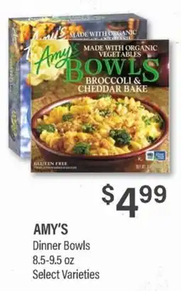 Commissary Amy's Dinner Bowls offer