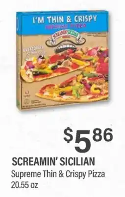Commissary Screamn' Sicilian supreme thin & crispy pizza offer