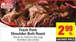 Save Mart Fresh Pork Shoulder Butt Roast offer