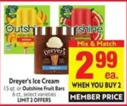 Save Mart Dreyer's Ice Cream or Outshine Fruit Bars offer