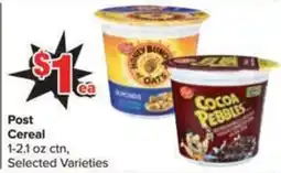 Shop 'n Save Post Cereal offer