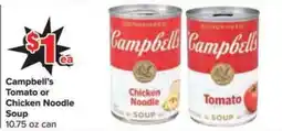Shop 'n Save Campbell's Tomato or Chicken Noodle Soup offer