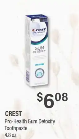 Commissary Crest Pro-Health Gum Detoxify Toothpaste offer