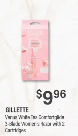 Commissary Gillette Venus White Tea Comfortglide 3-Blade Women's Razor offer