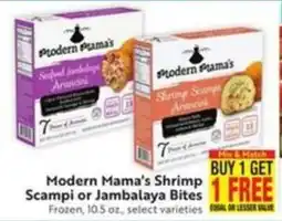 Save Mart Modern Mama's Shrimp Scampi or Jambalaya Bites offer