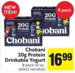 Save Mart Chobani 20g Protein Drinkable Yogurt offer