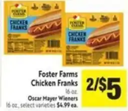 Save Mart Foster Farms Chicken Franks offer