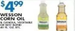 Compare Foods Wesson corn oil offer
