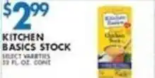Compare Foods Kitchen Basics Stock offer