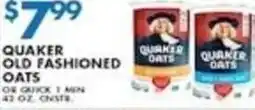 Compare Foods Quaker old fashioned oats offer