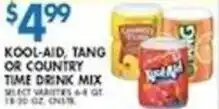 Compare Foods Kool-Aid Tang or Country Time Drink Mix offer