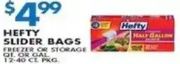 Compare Foods Hefty slider bags offer