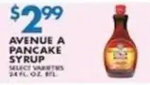 Compare Foods Avenue A pancake syrup offer