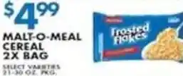 Malt-o-meal cereal 2x bag
