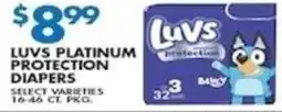 Compare Foods Luvs Platinum Protection Diapers offer
