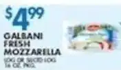 Associated Galbani fresh mozzarella offer