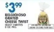Associated Belgioso grated cheese twist offer