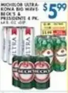 Associated Michelob Ultra Kona Big Wave, Beck's & Presidente 4 pk offer