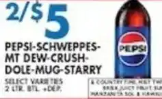 Associated Pepsi-Schweppes-Mt Dew-Crush-Dole-Mug-Starry offer