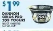 Associated Dannon Oikos Pro 20G Yogurt offer