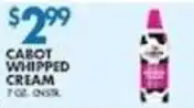Associated Cabot Whipped Cream offer