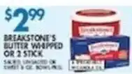 Associated Breakstone's butter whipped or 2 stick offer