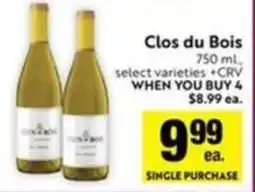 Save Mart Clos du Bois offer