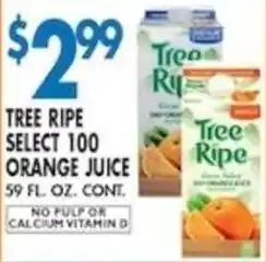 Tree Ripe Select 100 Orange Juice