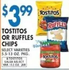 Associated Tostitos or Ruffles chips offer