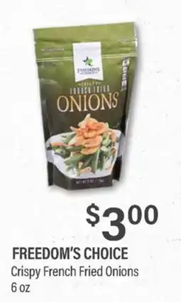 Commissary Freedom's Choice Crispy French Fried Onions offer