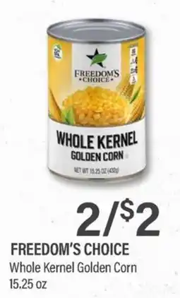 Commissary Freedom's Choice Whole Kernel Golden Corn offer