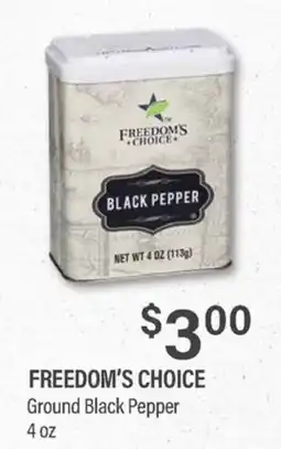 Commissary Freedom's Choice Ground Black Pepper offer
