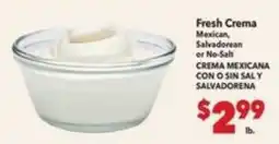 Vallarta Supermarkets Fresh Crema offer