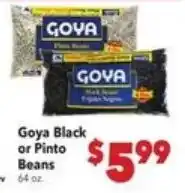 Vallarta Supermarkets Goya black or pinto beans offer
