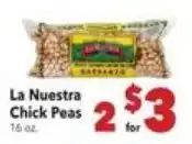 Vallarta Supermarkets La Nuestra Chick Peas offer