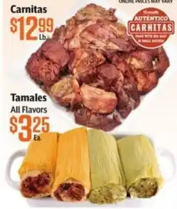 Vallarta Supermarkets Carnitas offer